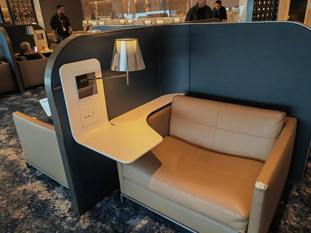 United Polaris Lounge Newark Seating (2) United Polaris Lounge Newark Seating (2)