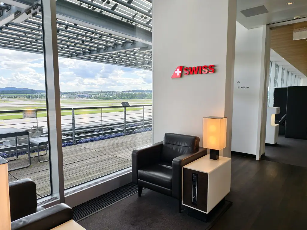 Swiss Senator Lounge Zurich Sofa Chairs by window Swiss Senator Lounge Zurich Sofa Chairs by window