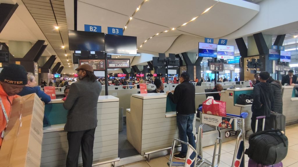Air Mauritious Check in JNB Air Mauritious Check in JNB