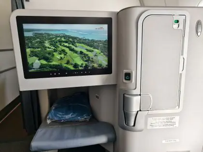 Air Mauritius A350 Business class Bulkhead