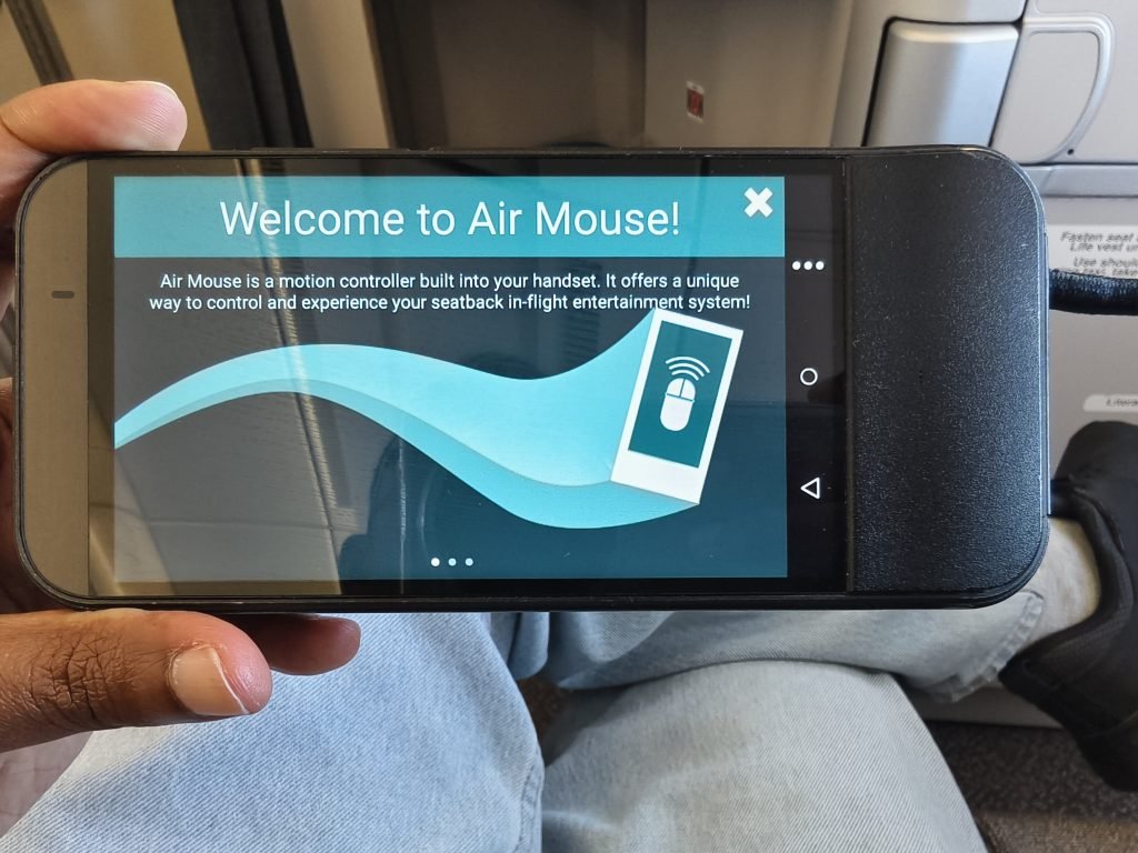 Air Mauritius A350 Business class Motion controller Air Mauritius A350 Business class Motion controller
