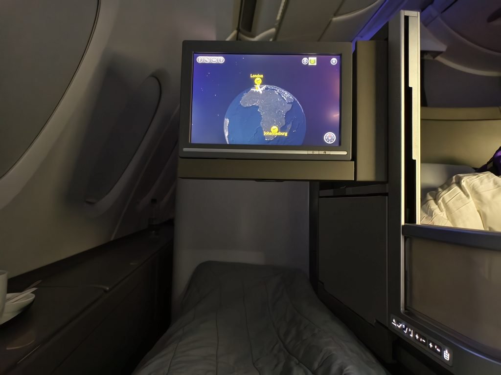 BA A380 Club World IFE Flight Map