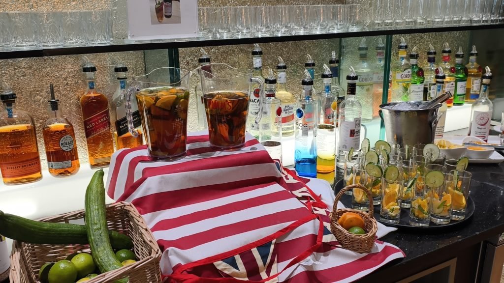 BA Club Lounge Heathrow T5B Pims Display