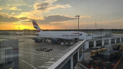 British Airways A380 Getting Ready for flight at T5