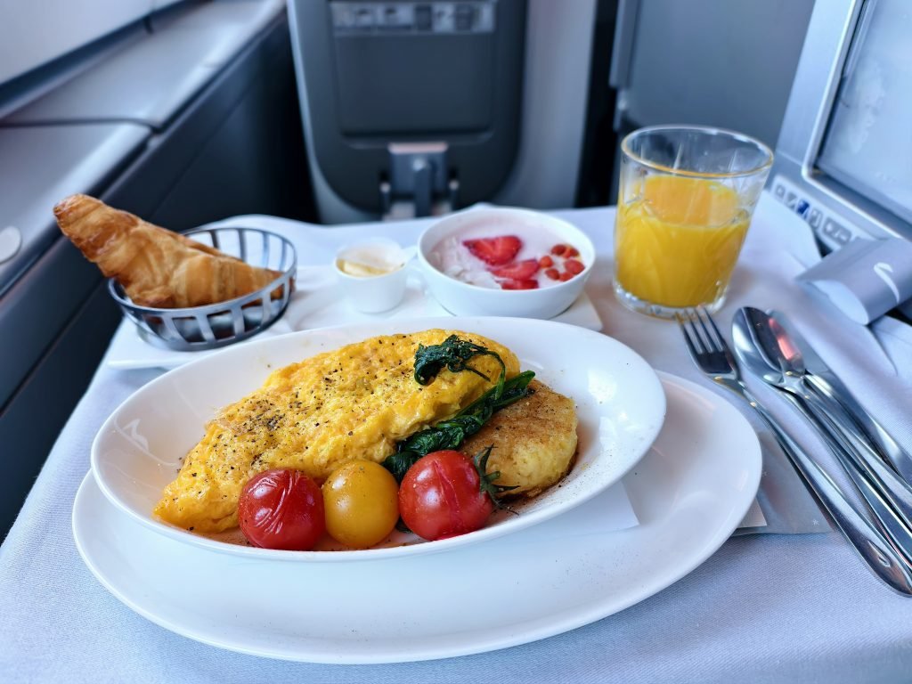British Airways Club Breakfast Omlette