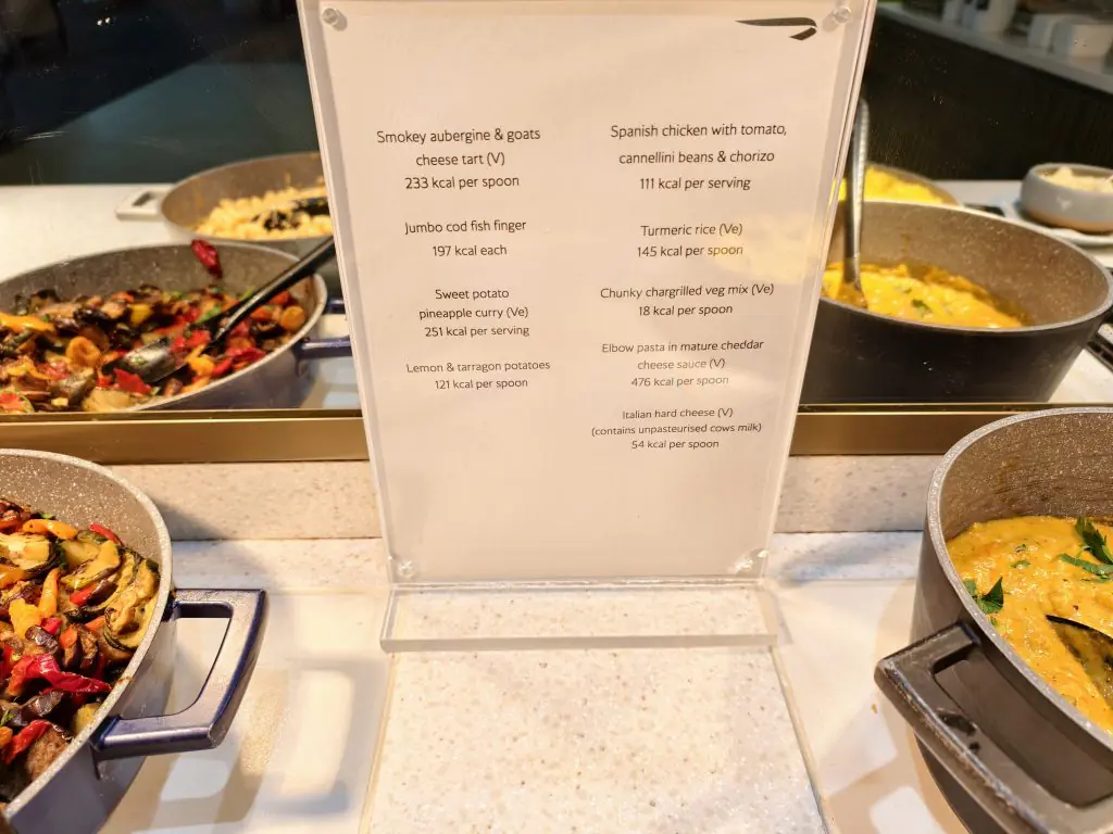 British Airways Club Lounge Heathrow T5B Hot Food Options British Airways Club Lounge Heathrow T5B Hot Food Options