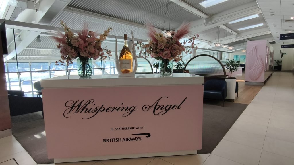 British Airways Club Lounge Heathrow T5B Whispering Angel