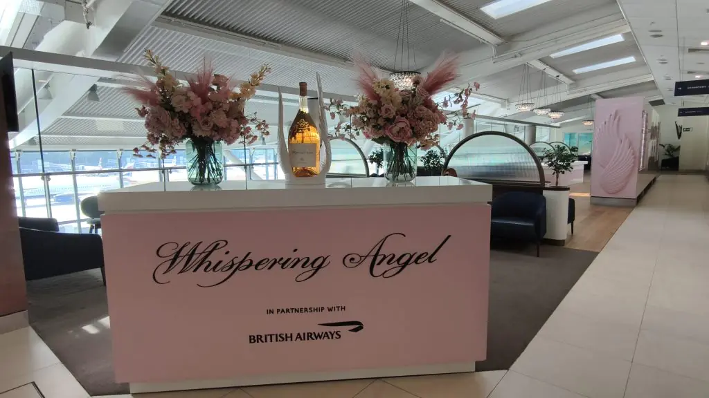 British Airways Club Lounge Heathrow T5B Whispering Angel British Airways Club Lounge Heathrow T5B Whispering Angel
