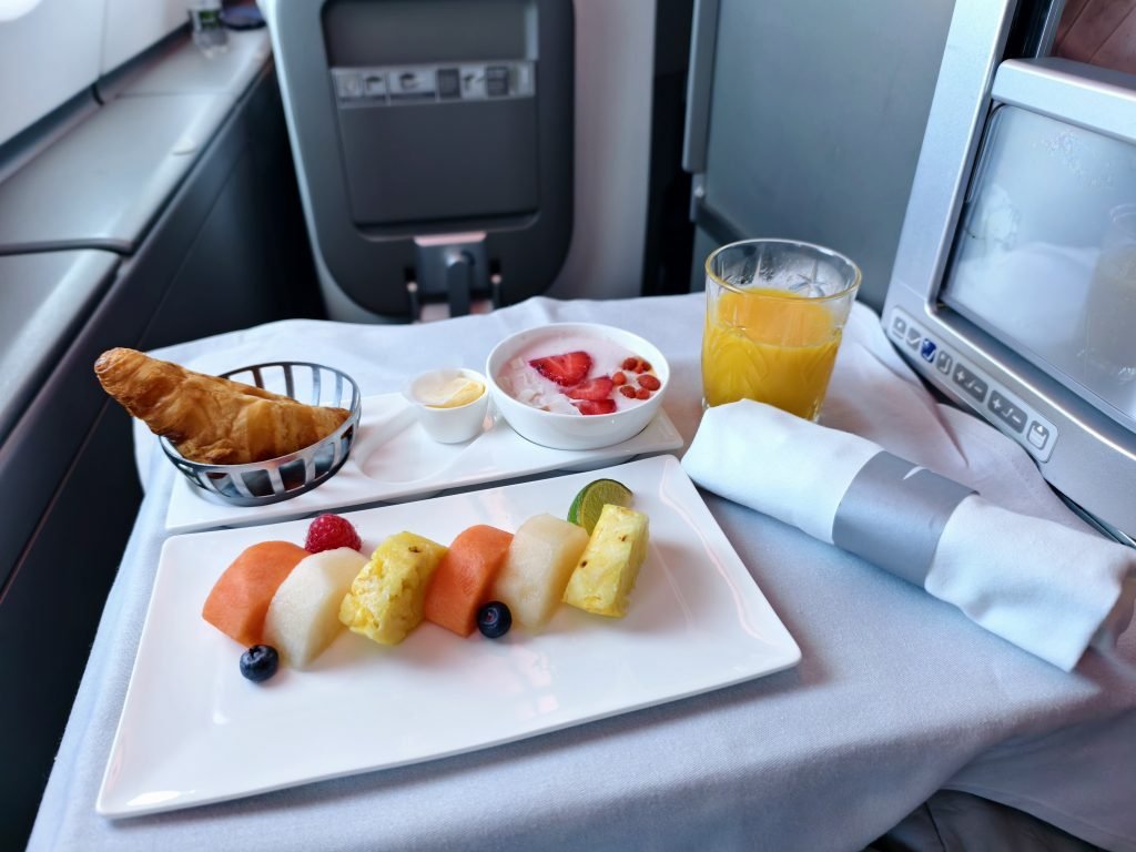 British Airways Club World Breakfast Fruits