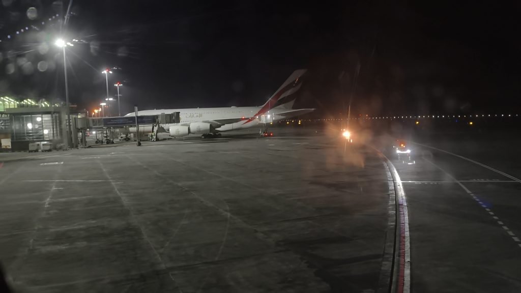 Emirates A380 At MRU Emirates A380 At MRU