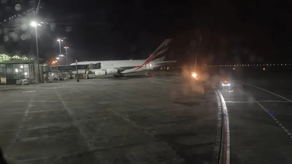 Emirates A380 At MRU Emirates A380 At MRU