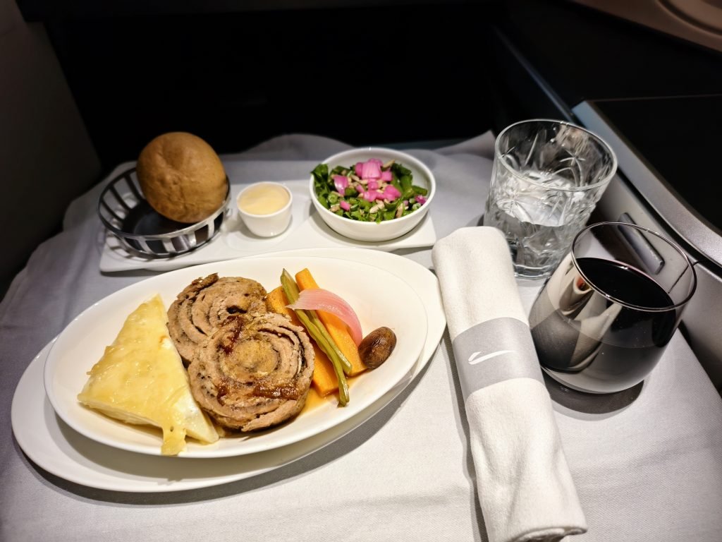 BA Club Suites Nairobi To London Roast Beef Shoulders