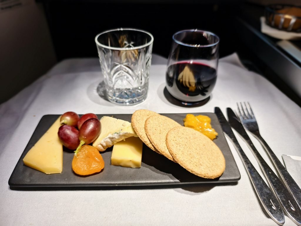BA Club World Nairobi Cheese Plate