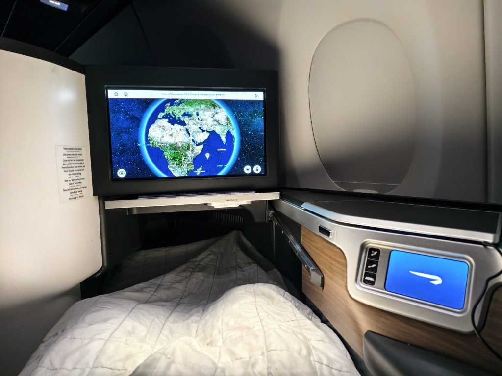 BA Club World Nairobi To London Bedtime