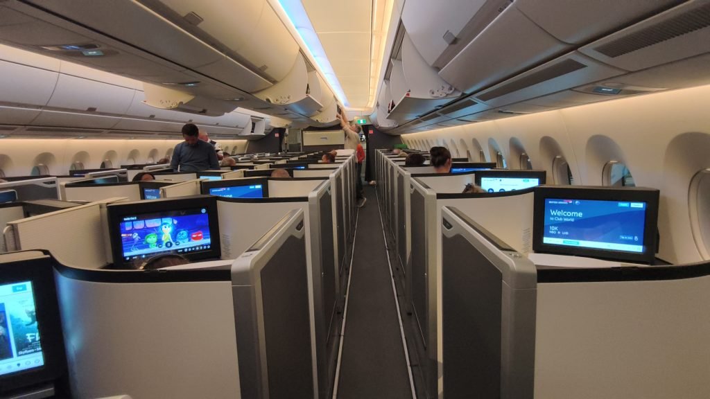 British Airways Club Suites A350 Main cabin