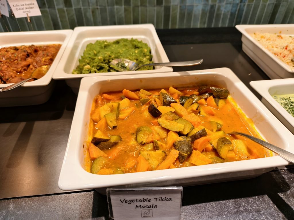Plaza Premium Nairobi Veg Dish