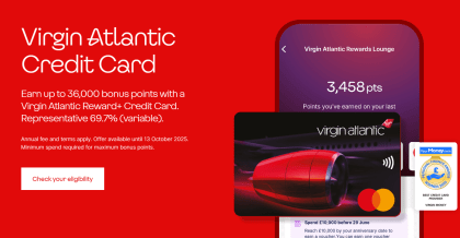 Virgin Rewards Plus Credit Card Offer