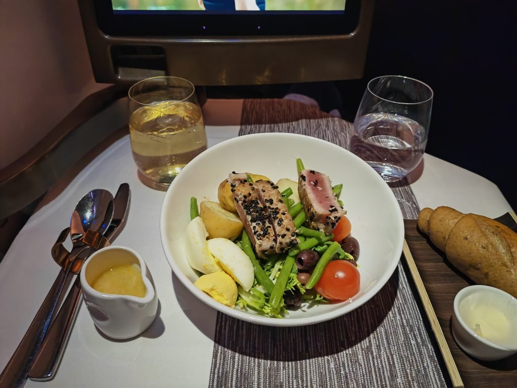 Virgin Upper Class Dinner New York to Manchester