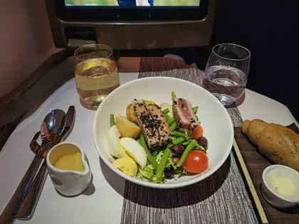 Virgin Upper Class Dinner New York to Manchester