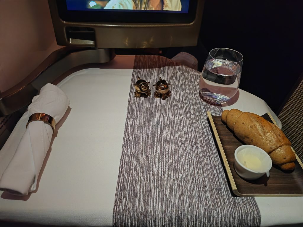 Virgin Upper Class JFK to Manchester Dinner Time