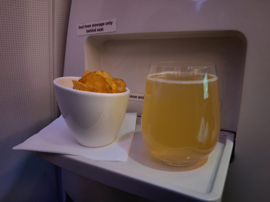 Virgin Upper Class to MAN Take off drinks