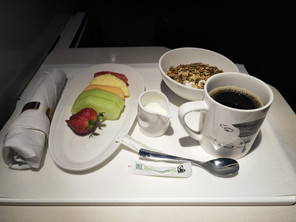 Virgin Upper Class to Manchester Light Breakfast Option
