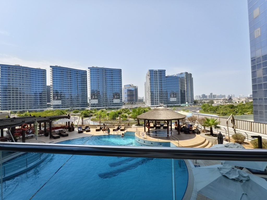Copthorne Hotel Dubai Pool View from Balcony