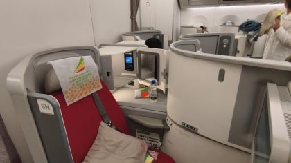 Ethiopian A350 Business Class Aisle Seats