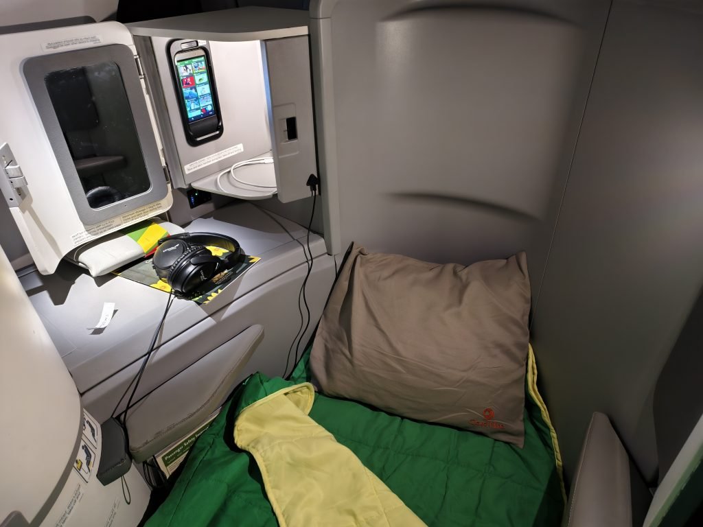Ethiopian A350 Business Class Bedtime