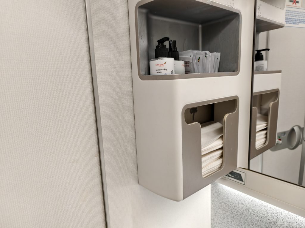 Ethiopian A350 Business Class Restroom Amenities