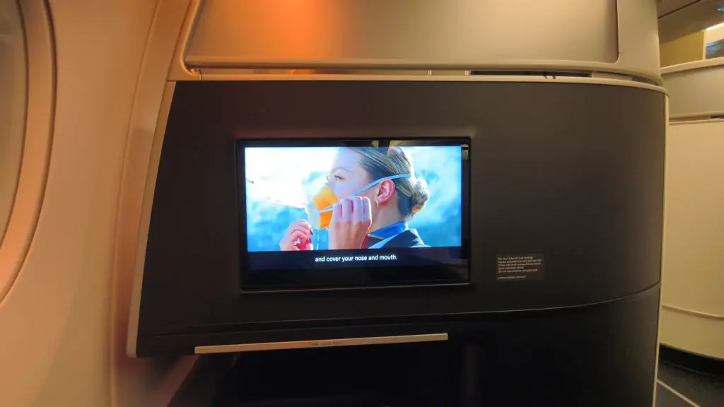 SWISS Senses Business IFE Screen