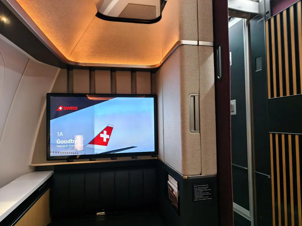 SWISS Senses First Class