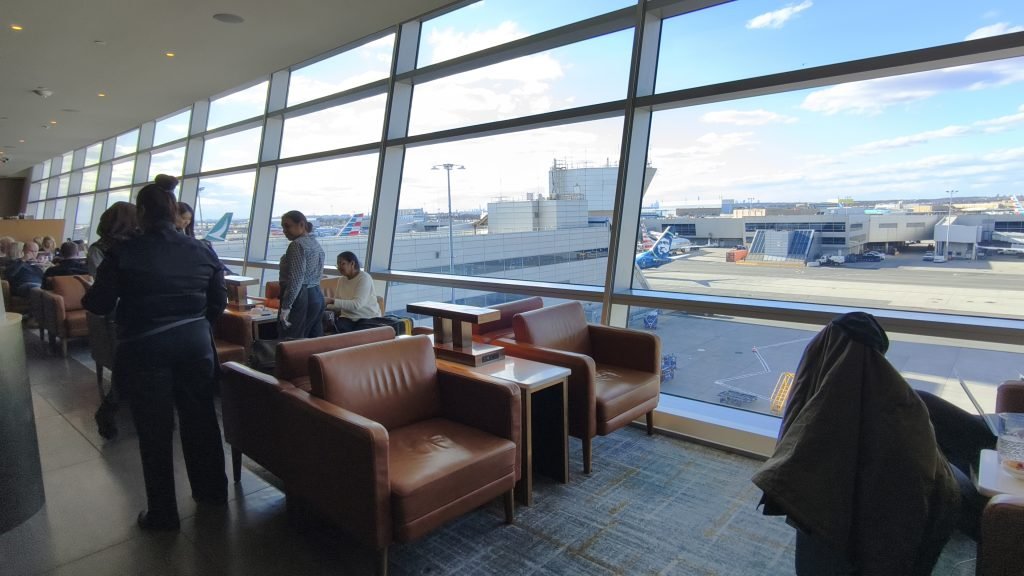 Soho Lounge JFK Window Seating with Views