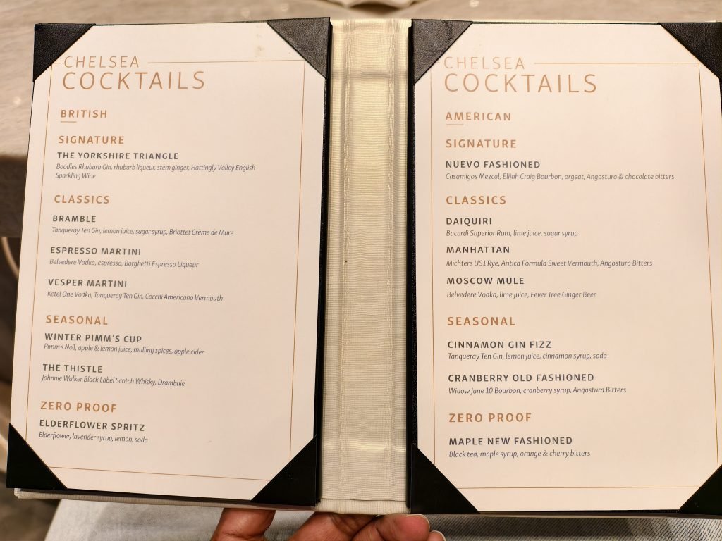 Chelsea Lounge JFK Drinks Menu 2 Chelsea Lounge JFK Drinks Menu 2