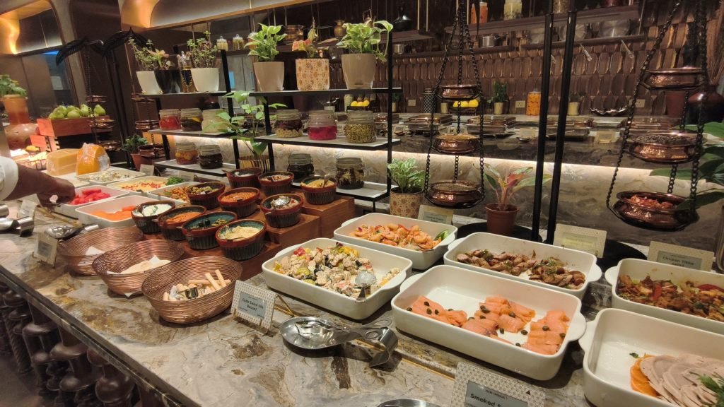 Majaraja Lounge Air India Buffet Selection Majaraja Lounge Air India Buffet Selection
