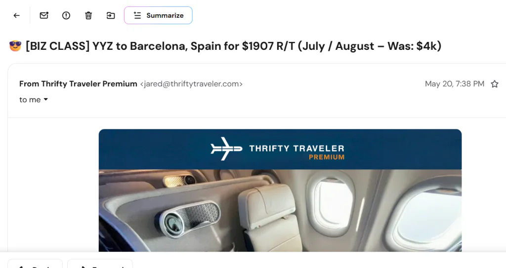 Thrifty Traveller Deal Alert ITA1
