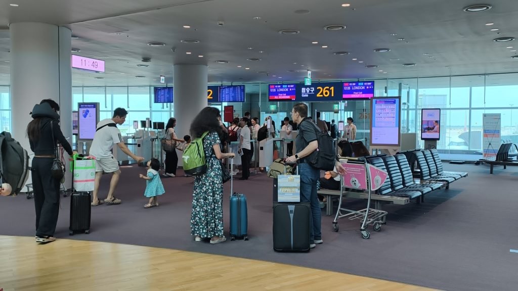 Boarding Virgin Atlantic from Seoul