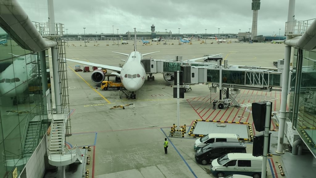 Virgin 787 At Seoul Airport