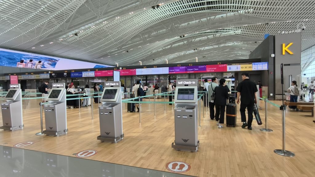 Virgin Check in Seoul Airport