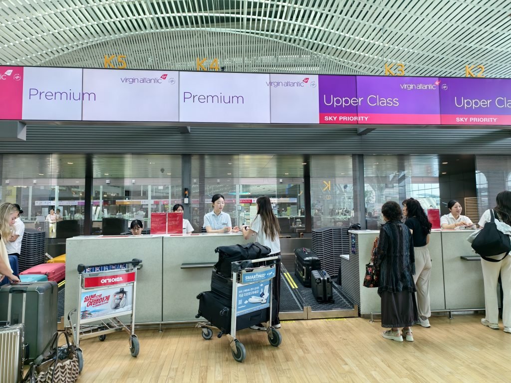 Virgin Premium Check in Seoul