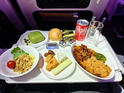 Virgin Premium Lunch Seoul to London