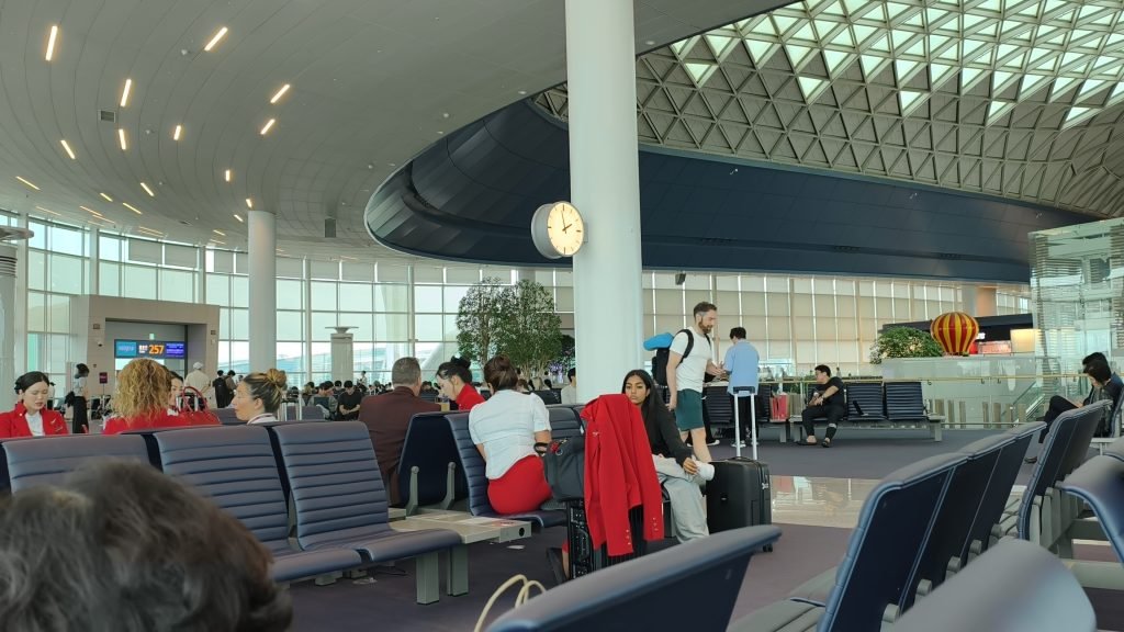 Waiting in limbo at Seoul Airport