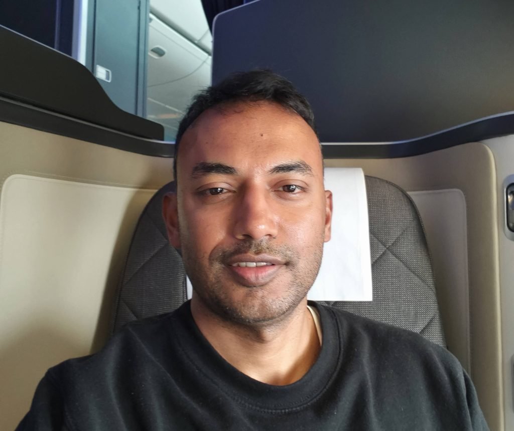 Me in BA First Class Suites
