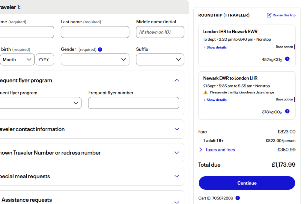 United Premium Pricing NYC