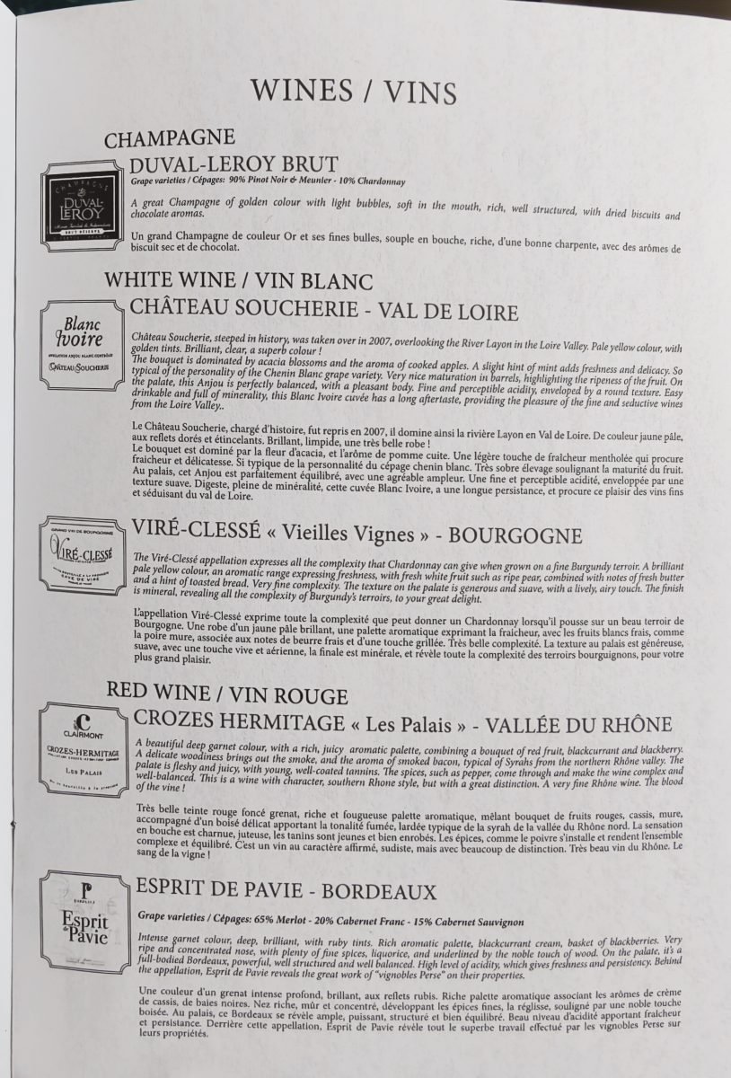 Air-Mauritius-A350-Business-class-Wines