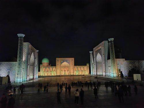 Registan-Square-at-Night