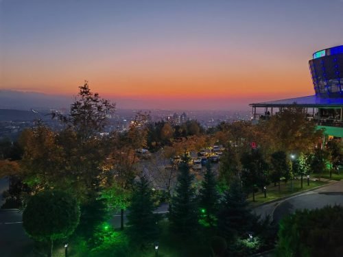 Sunset-Almaty-TV-Tower